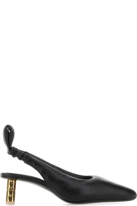 Homeware BOYY Black Nappa Leather Puffy Pumps