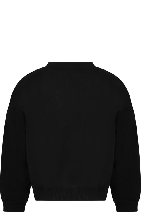 ボーイズ Nikeのニットウェア＆スウェットシャツ Nike Black Sweatshirt For Boy With Logo
