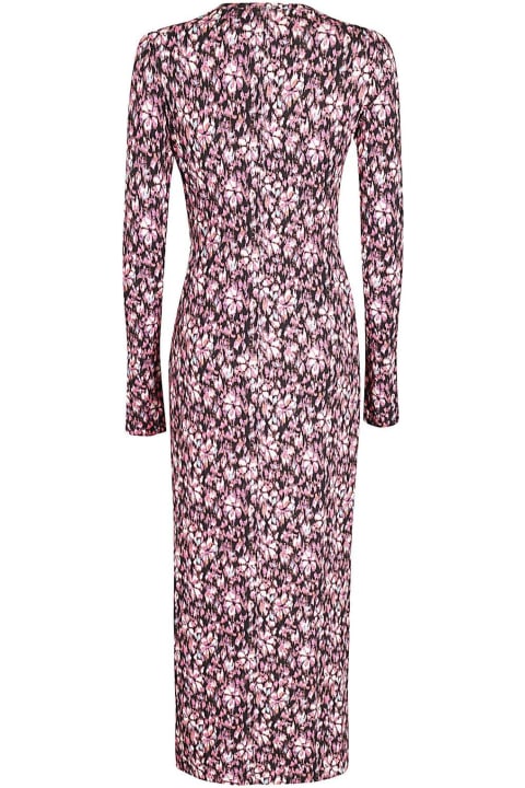 Isabel Marant Dresses for Women Isabel Marant Lisy Graphic-printed Knot Detailed Midi Dress