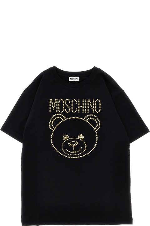 Topwear for Girls Moschino Rhinestone Logo T-shirt