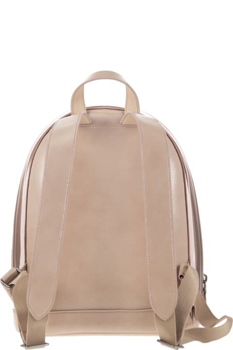 Accessories & Gifts for Girls Brunello Cucinelli Sleek Pvc And Leather Backpack