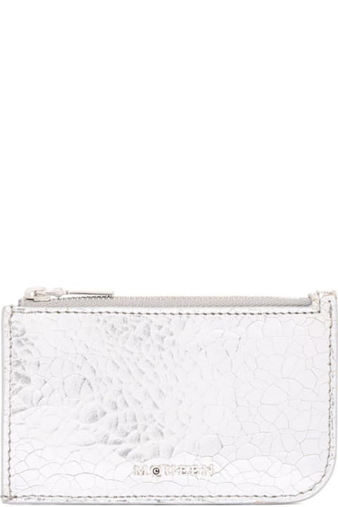 Alexander McQueen Accessories for Women Alexander McQueen Logo Lettering Zipped Wallet
