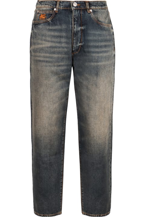 Etro الجينز لـ القسم الرجالي Etro 5-pocket Straight-leg Jeans