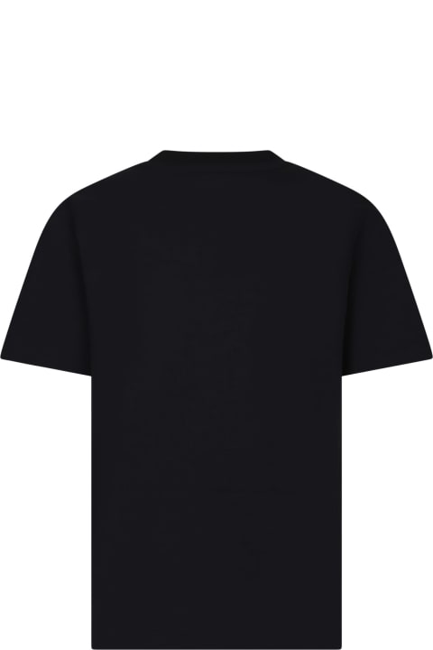 ボーイズ AMIRIのTシャツ＆ポロシャツ AMIRI Black T-shirt For Kids With Snake And Logo