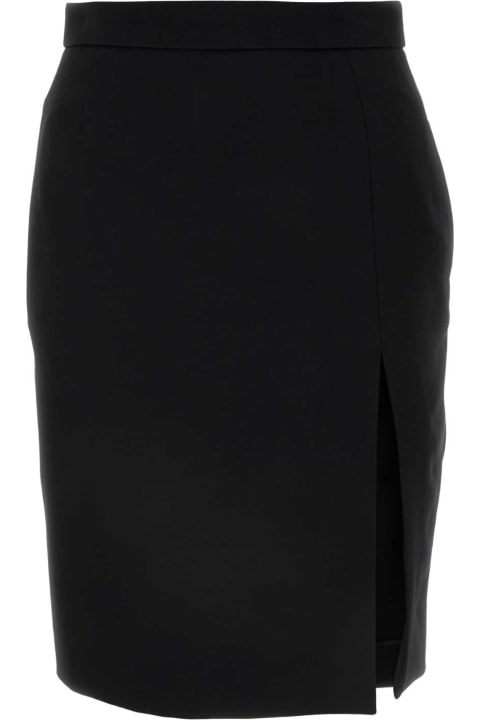 Saint Laurent Skirts for Women Saint Laurent Black Wool Skirt