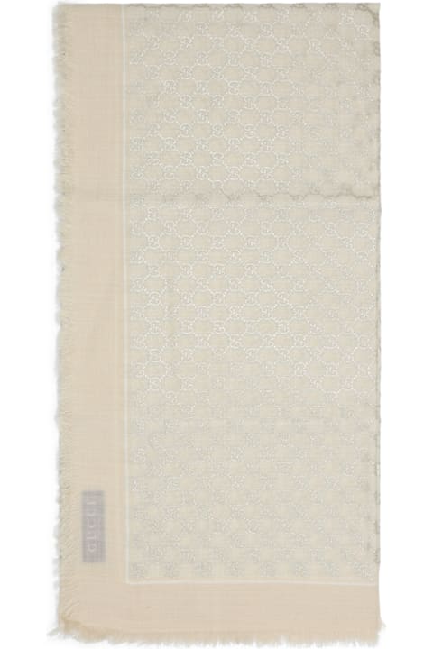Gucci Scarves & Wraps for Women Gucci Embroidered Wool Scarf