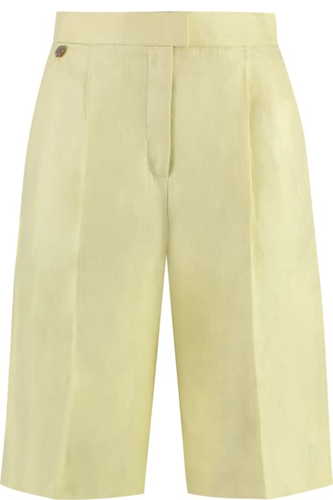 ウィメンズ Agnonaのパンツ＆ショーツ Agnona Linen Bermuda-shorts