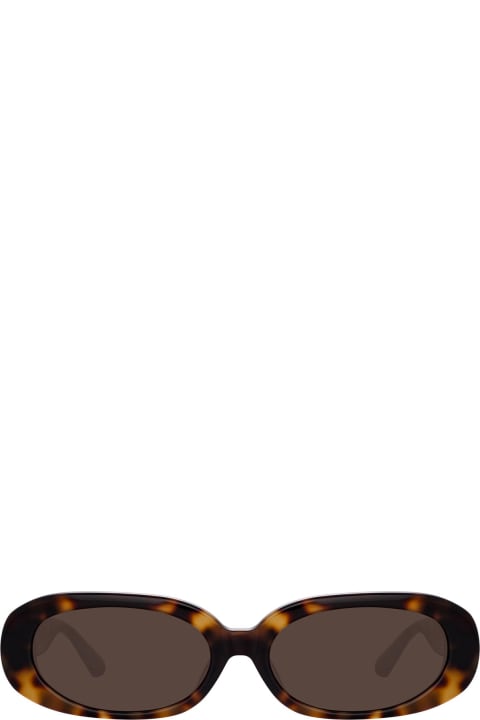 Linda Farrow Eyewear for Women Linda Farrow Lfl1252 T - Shell / Yellow Gold Sunglasses