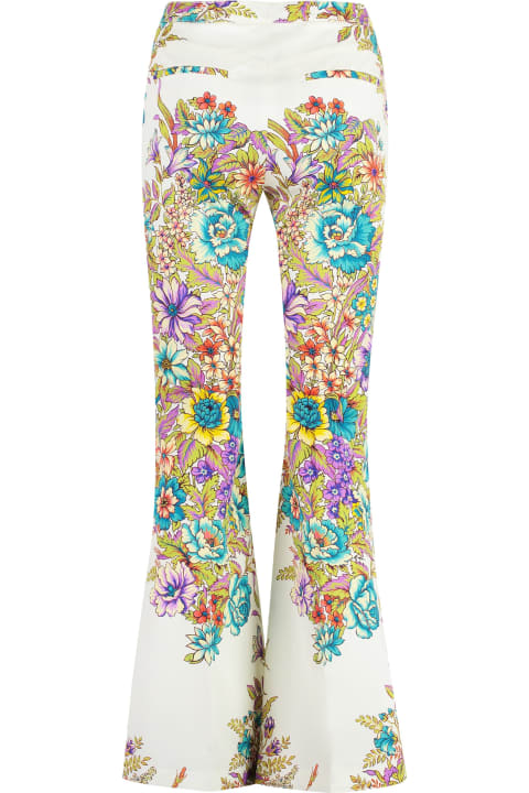 Etro Pants & Shorts for Women Etro Multicolour Bouquet Print Trousers