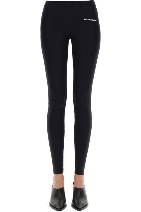 Pants & Shorts for Women Jil Sander Logo Print Leggings
