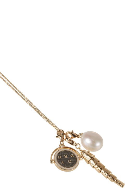 Jewelry for Women Tory Burch Charm Pendant Necklace