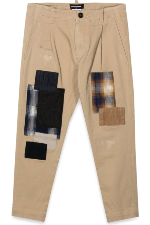 Bottoms for Boys Dsquared2 Pants With Patches