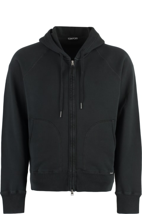 Tom Ford Clothing for Men Tom Ford Cotton Full Zip Hoodie