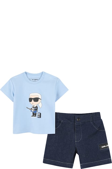 Karl Lagerfeld Suits for Boys Karl Lagerfeld T-shirt Set With Bermuda Shorts