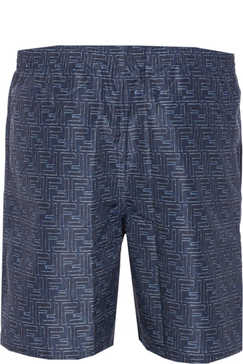 Fendi for Men Fendi Allover Ff Printed Swimsuit