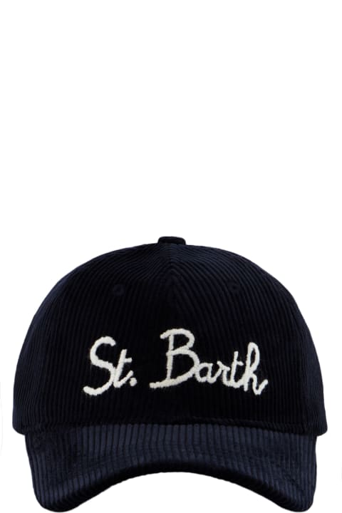 قبعات لـ السيدات MC2 Saint Barth Baseball Corduroy Cap With St. Barth Embroidery