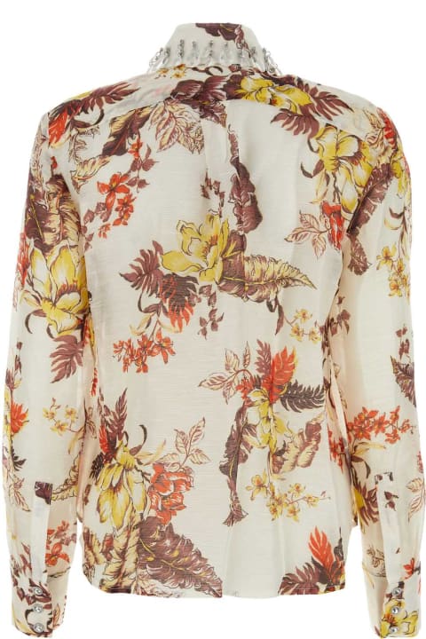Zimmermann Topwear for Women Zimmermann Printed Linen Blend Matchmaker Tropical Shirt