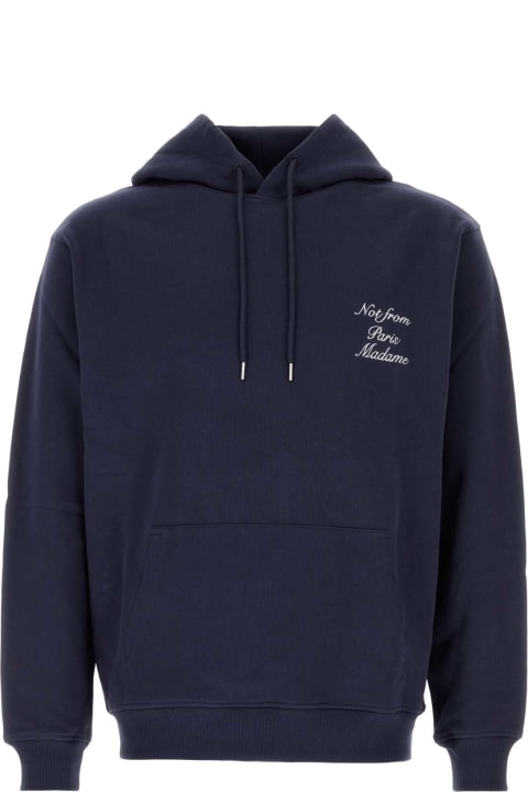 Drôle de Monsieur for Men Drôle de Monsieur Navy Blue Cotton Sweatshirt