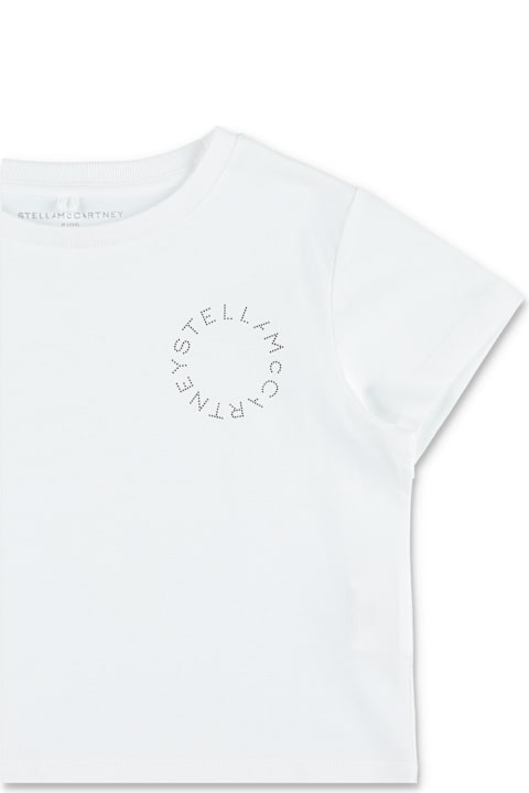 Homeware Stella McCartney Kids Stella Mccartney Kids Circle Logo Cropped T-shirt