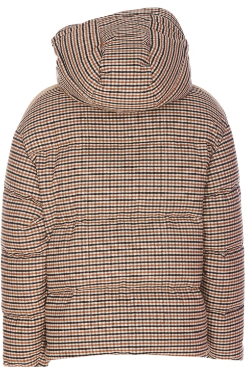 Palm Angels for Men Palm Angels Micro Check Hooded Puffer