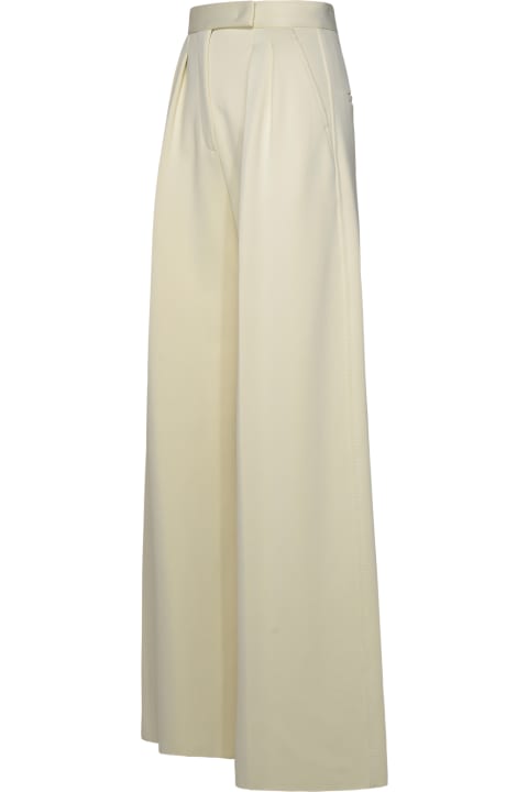 Pants & Shorts for Women Max Mara 'zinnia' White Cotton Blend Pants