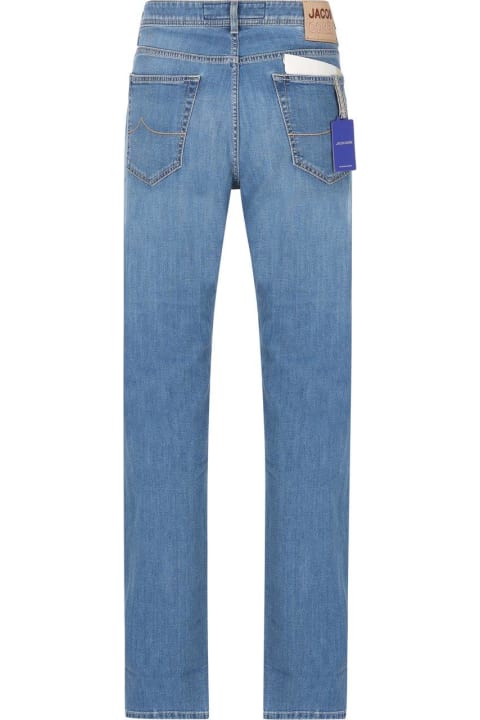 Jeans for Men Jacob Cohen Logo-patch Mid-rise Slim-fit Jeans