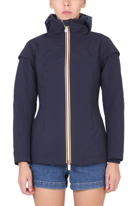 K-Way Coats & Jackets for Women K-Way Zippered Windbreaker
