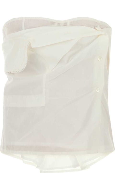 Miu Miu for Men Miu Miu White Poplin Top