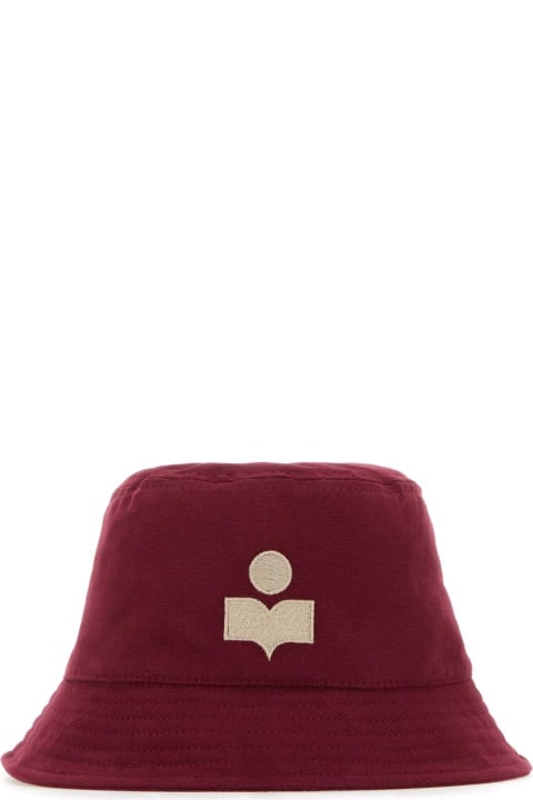 Hats for Women Isabel Marant Burgundy Cotton Haley Bucket Hat