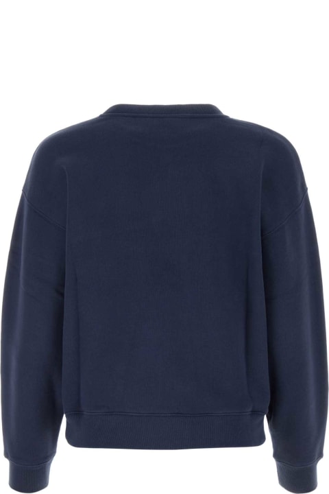 Maison Kitsuné Fleeces & Tracksuits for Women Maison Kitsuné Navy Blue Cotton Sweatshirt