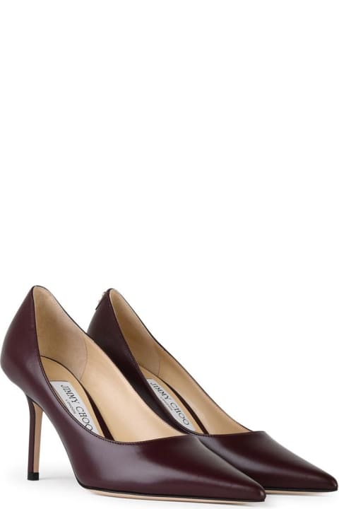 Jimmy Choo for Women Jimmy Choo 'love 85' Burgundy Leather Pumps