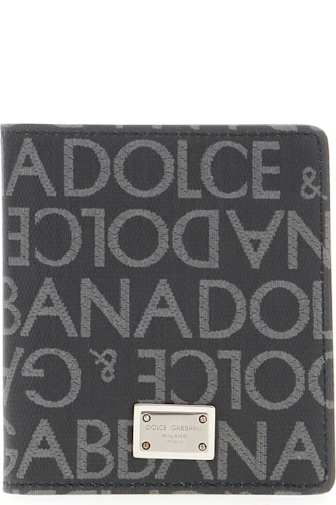 Gifts For Him for Men Dolce & Gabbana Printed Fabric Wallet