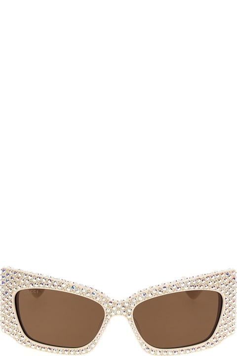 Homeware Gucci Geometric Crystal Sunglasses