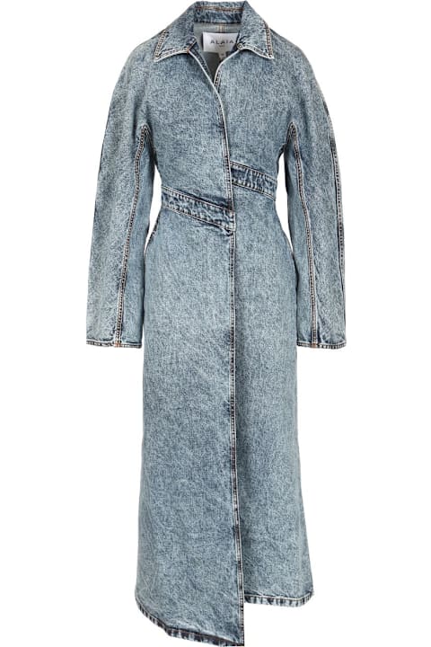 Coats & Jackets for Women Alaia Denim Trench Coat