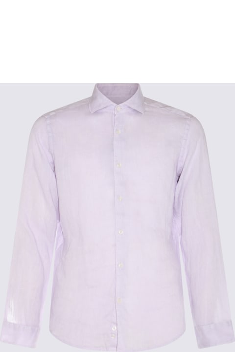 Altea Shirts for Men Altea Violet Linen Shirt