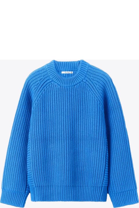 Tao Light blue heavy-knit cotton sweater - Tao
