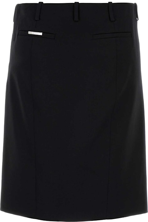The Attico Skirts for Women The Attico Black Wool Skirt