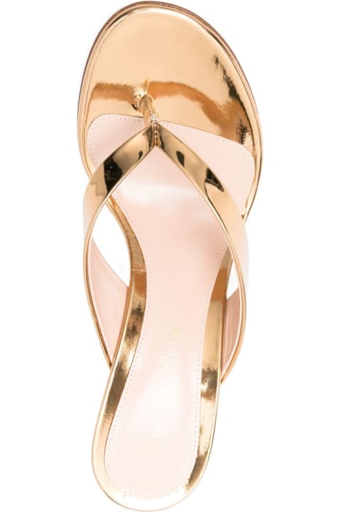 Gianvito Rossi Sofia Leather Thong Sandals