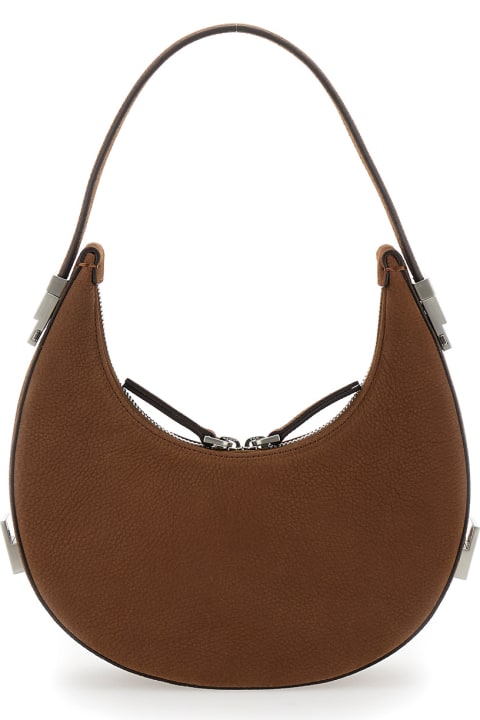 OSOI for Women OSOI 'mini Toni' Brown Handbag With Engraved Logo In Leather Woman