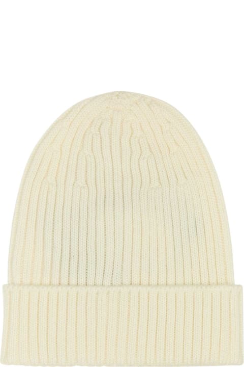 Prada for Men Prada White Wool Beanie Hat