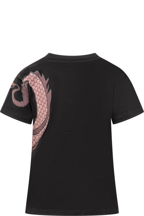 Pinko Topwear for Women Pinko T-shirt With Dragon Print