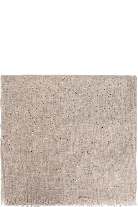 Ferragamo Scarves & Wraps for Women Ferragamo Micro Sequins Stole Scarf