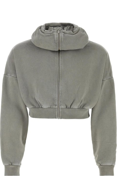 ウィメンズ コート＆ジャケット Entire Studios Grey Cotton Oversize Sweatshirt