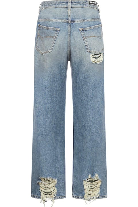 Balenciaga Distressed Straight-leg Jeans | italist