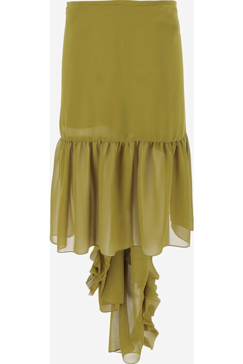Dries Van Noten Skirts for Women Dries Van Noten Nylon Skirt With Ruffles