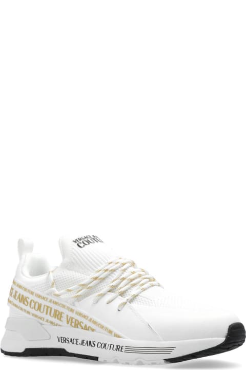 Sneakers for Women Versace Dynamic Logo-strap Round-toe Sneakers