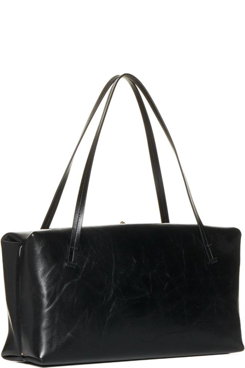 ショルダーバッグ・ポシェット Jil Sander Black Leather Medium Goji Pillow Shoulder Bag Jil Sander Medium Leather Goji Pillow Shoulder Bag | Harrods HK