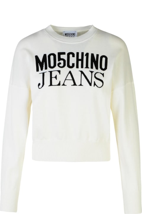 M05CH1N0 Jeans for Women M05CH1N0 Jeans White Cotton Sweater