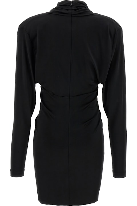 Victoria Beckham فساتين لـ السيدات Victoria Beckham 'long Sleeve Ruched Mini' Dress