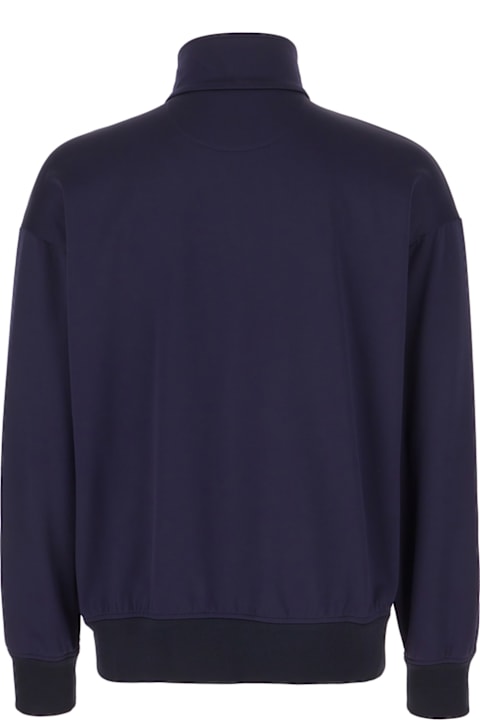 Valentino Garavani Fleeces & Tracksuits for Men Valentino Garavani Midnight Blue Nylon Blend Sweatshirt